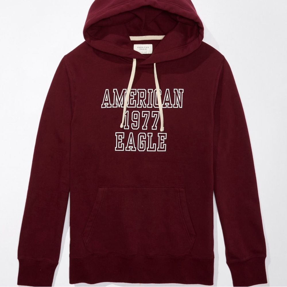 American Eagle Hoodies maroon color Medium